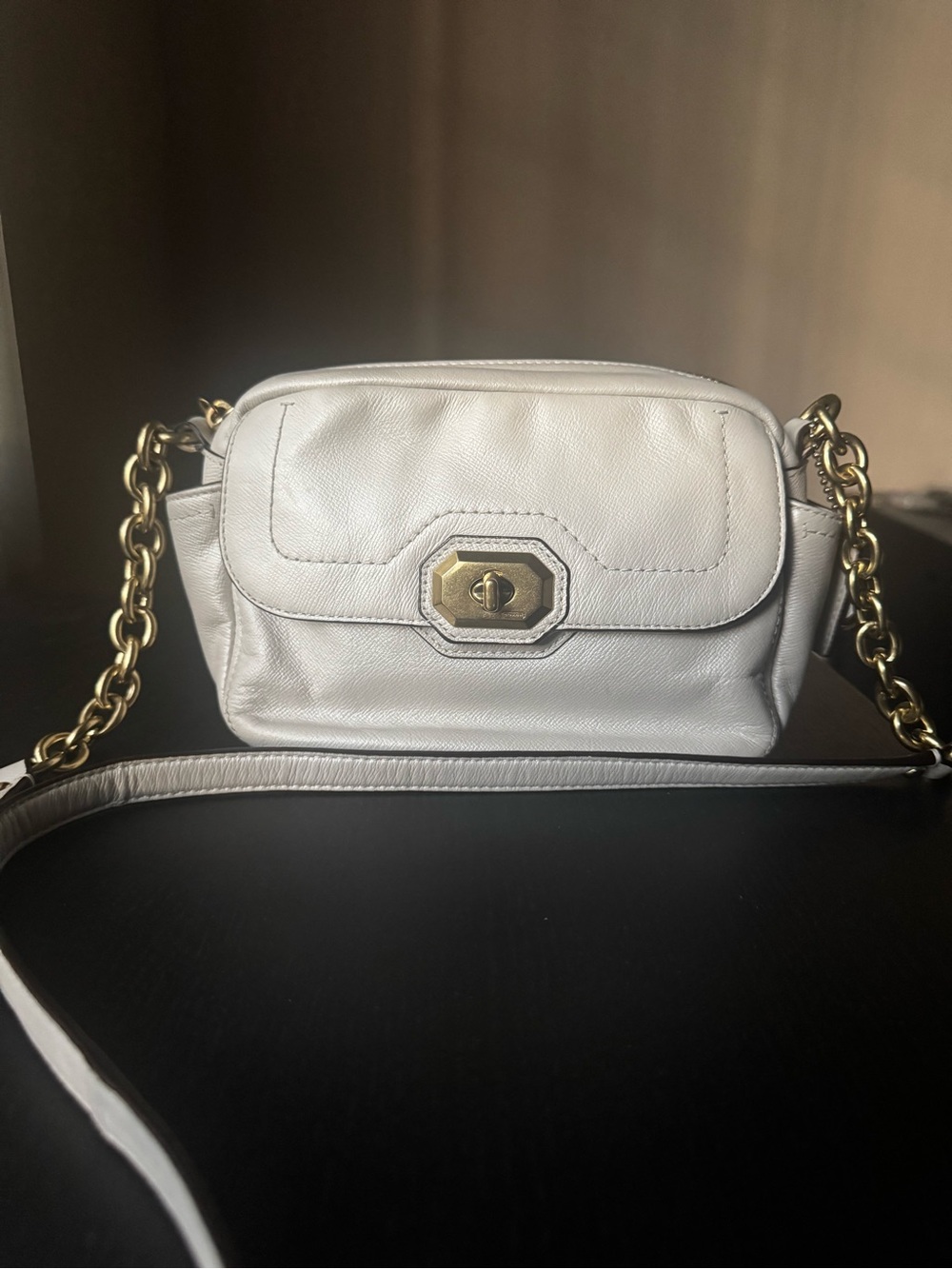 Coach Campbell Turnlock Leather Purse, style F24843